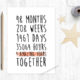 4th wedding anniversary card