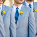 groomsmen in gray suits