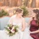 styled girls on vintage outdoor couch