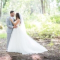 newlywed-portrait-in-forest