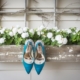 turquoise badgley mischka heels