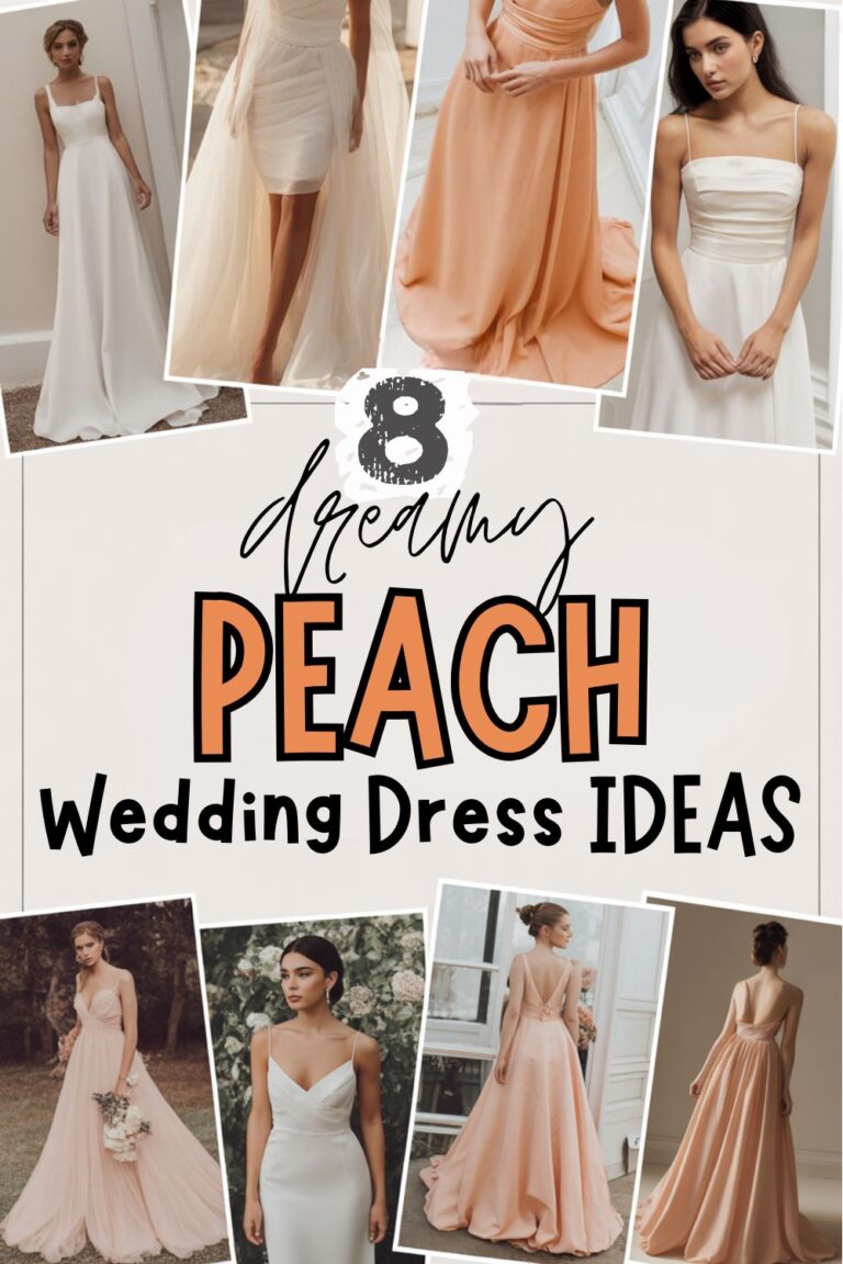26 Peach Wedding Dresses We’re Blushing Over!