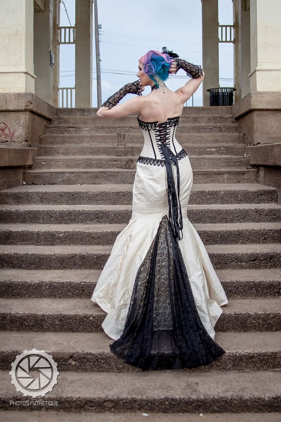 Gothic Bridal Steampunk Gown