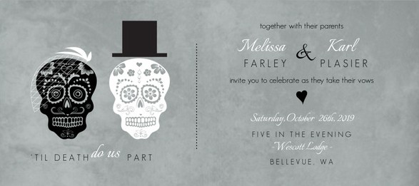 Top 8 Freakishly Awesome Halloween Wedding Invitations