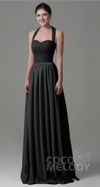 black floor length bridesmaid dresses