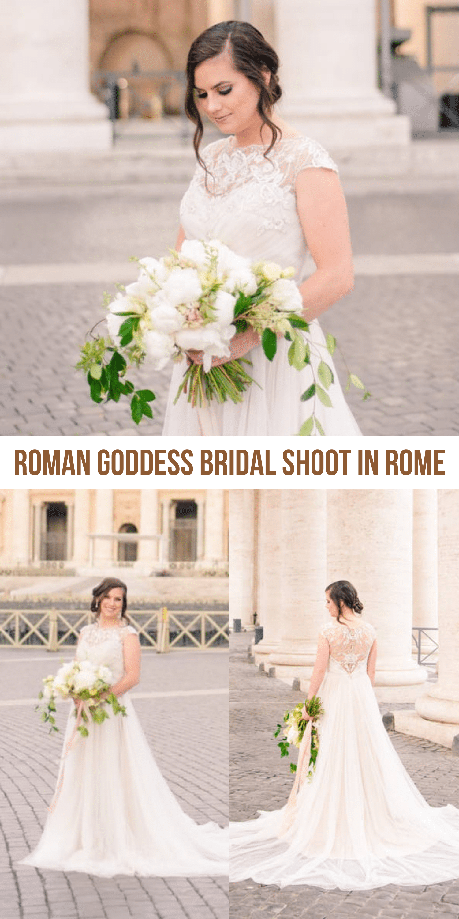 Roman Goddess Bridal Shoot in Rome