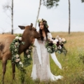 Wild Woodland Bridal Session with Elk feature