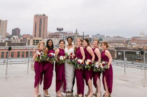 Silver and Sangria Wedding in St Paul