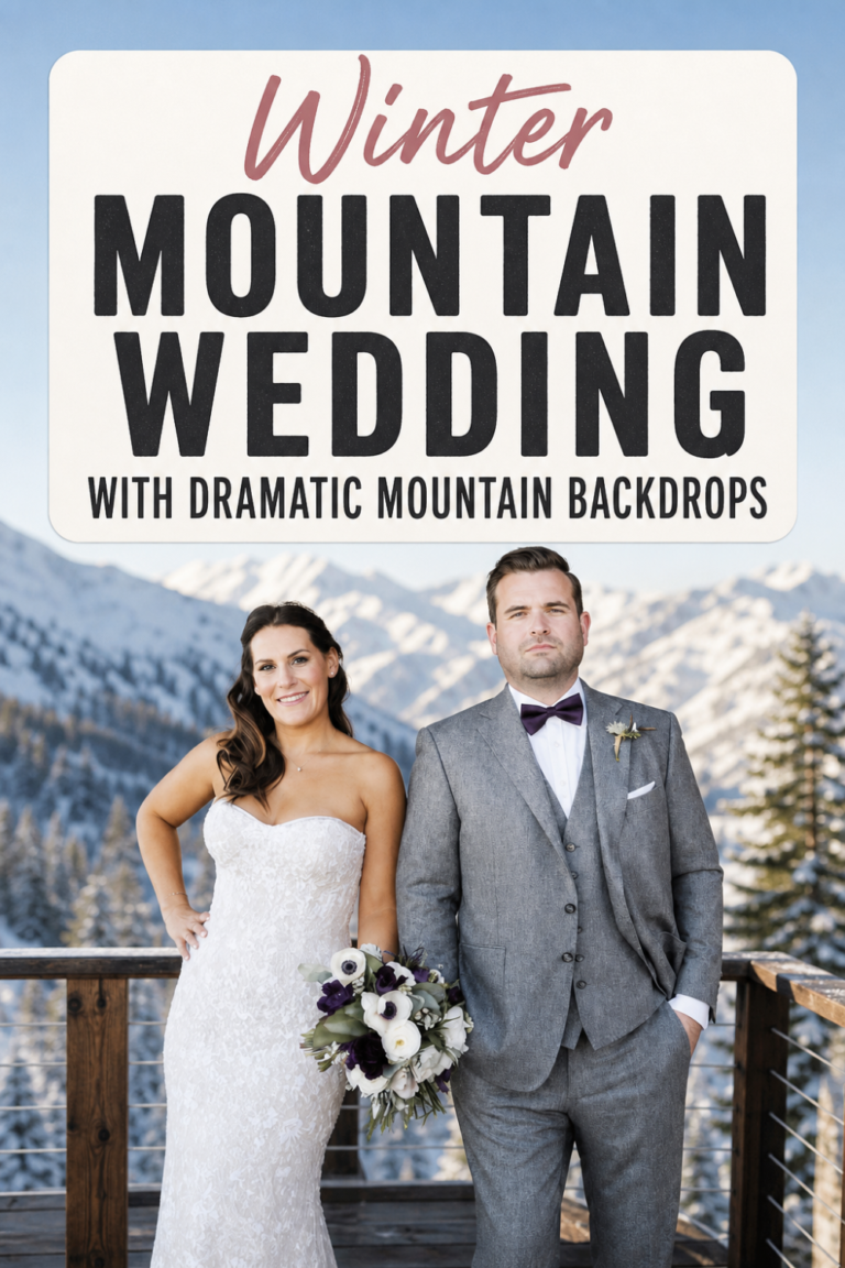 Modern Mountain High West Distillery Wedding