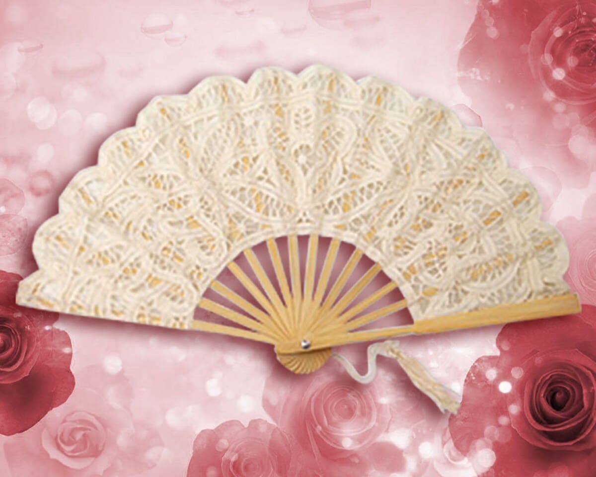 Lace Battenburg Fans