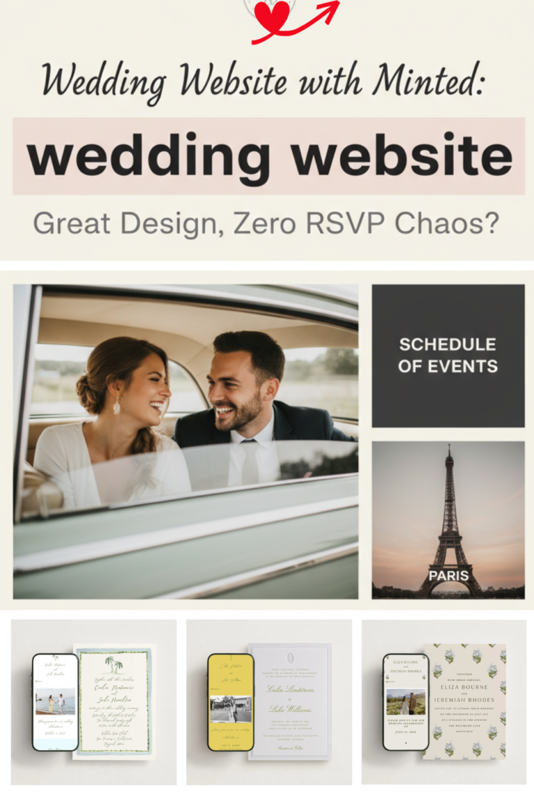 Minted Wedding Website Review: Great Design, Zero RSVP Chaos?