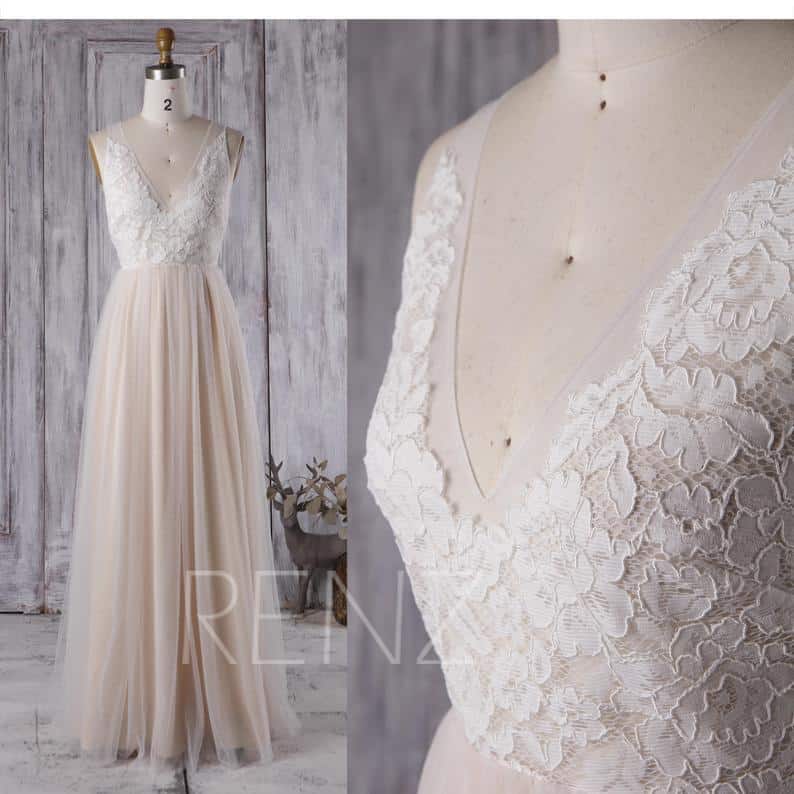 lace wedding dress bustle