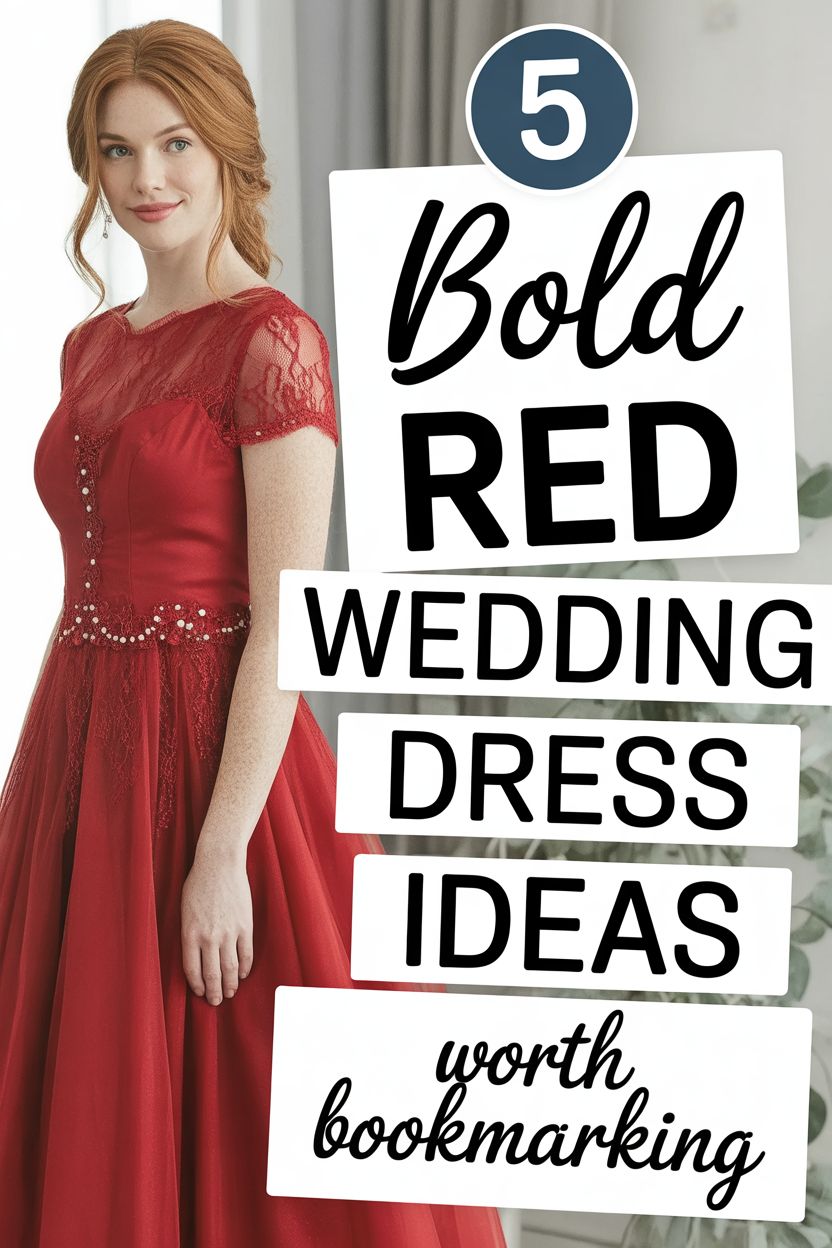 Bold Red Wedding Dress Ideas Worth Bookmarking
