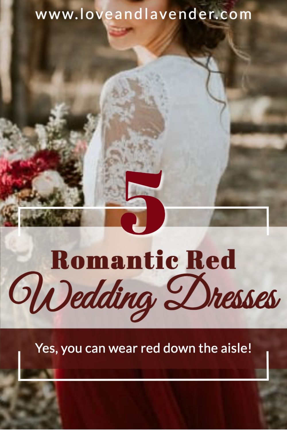 Romantic Red Wedding Dresses 1
