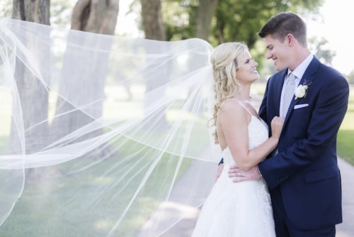 Elegant Sky Blue Wedding at Country Club