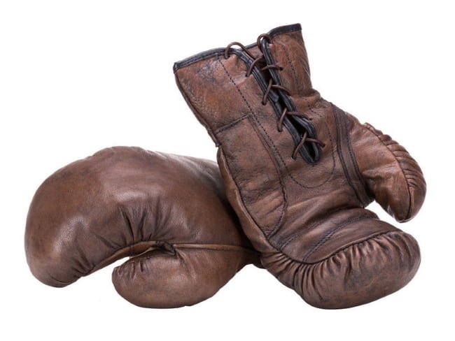 guantes de boxeo de cuero