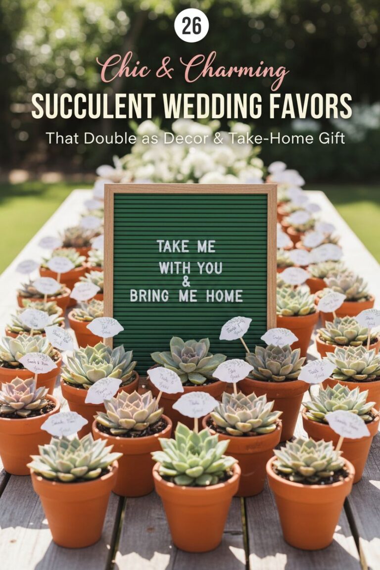 26 Succulent Wedding Favors for Couples Who Want Low-Effort Memorable Keepsakes