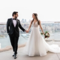 Classy Winter Wedding With NYC Skyline Views Feature