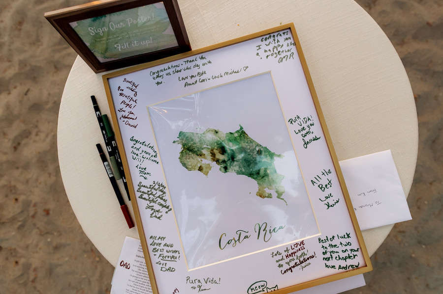 wedding-reception-costa-rica-map-guest-book-sign-frame