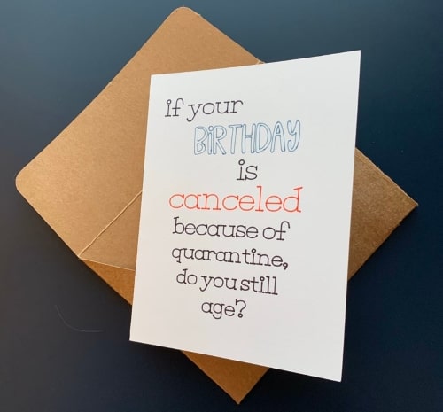 funny quarantine birthday card ideas