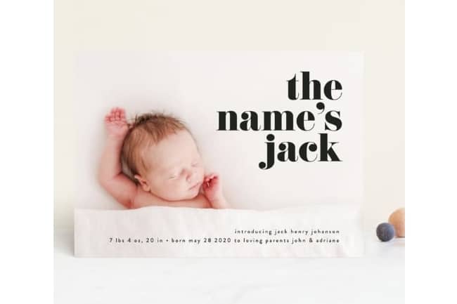 newborn arrival announcement