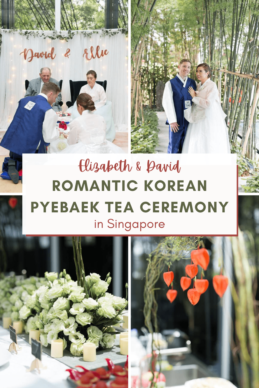 Romantic Korean Pyebaek Tea Ceremony in Singapore