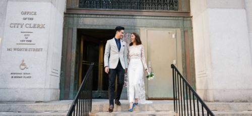 Chic NYC City Hall Elopement Hero