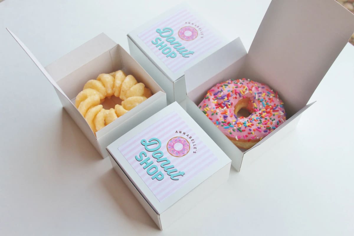 Dozen Donut Favor Boxes