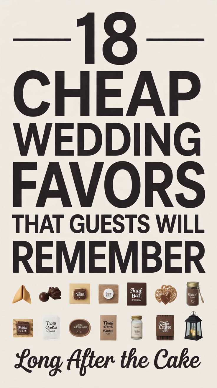 Cheap Wedding Favors That Guests Will Remember Long After the Cake