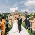 Glamorous Outdoor Wedding in French Chateau Featured