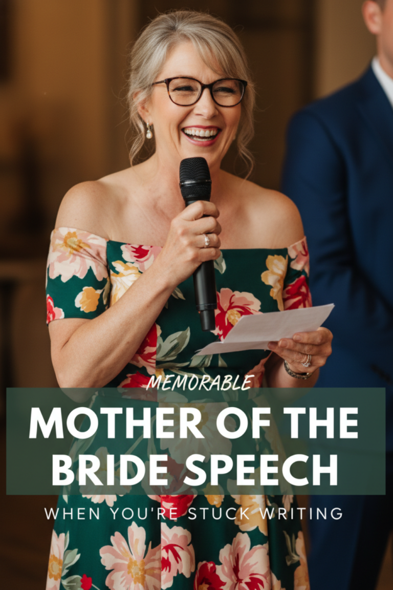 Delivering An Amazing Mother-of-the-Bride Speech: Tips and Examples