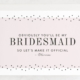 will you be my bridesmaid card