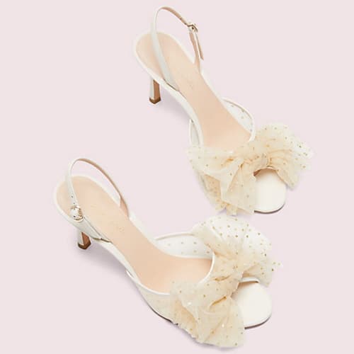 Kate spade white sale wedding shoes