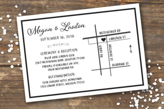 Guide To Types Of Wedding Invitation Enclosure Cards