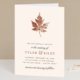 rustic fall wedding invite