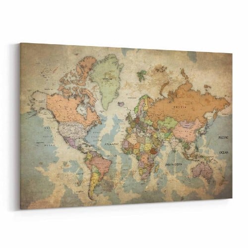 16 World Map Art Ideas to Inspire Your Inner Nomad! - Love & Lavender