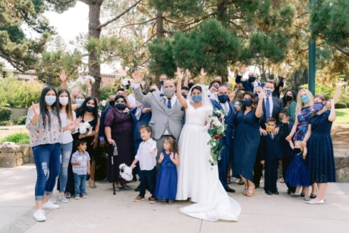 Palace of Fine Arts COVID Wedding