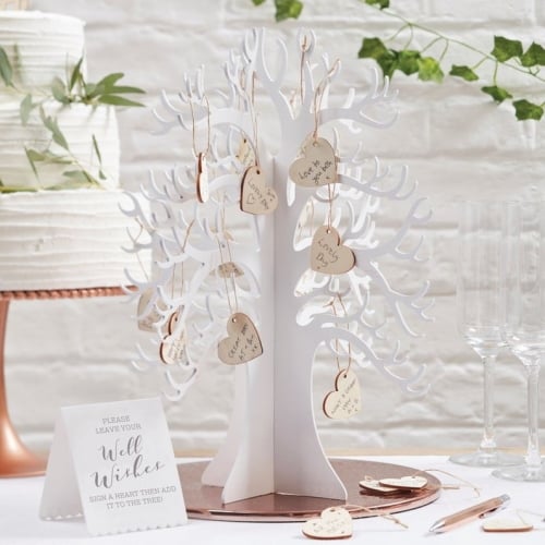 Wood Wishing Tree Guest Book