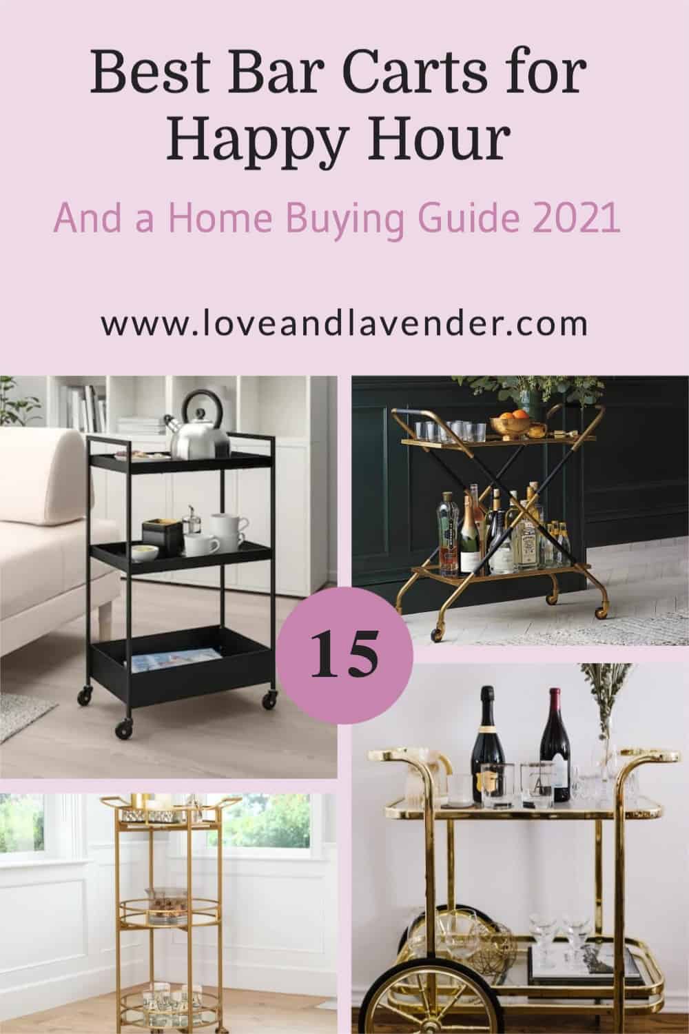 15 Best Bar Carts For Happy Hour And A Home Buying Guide 2021