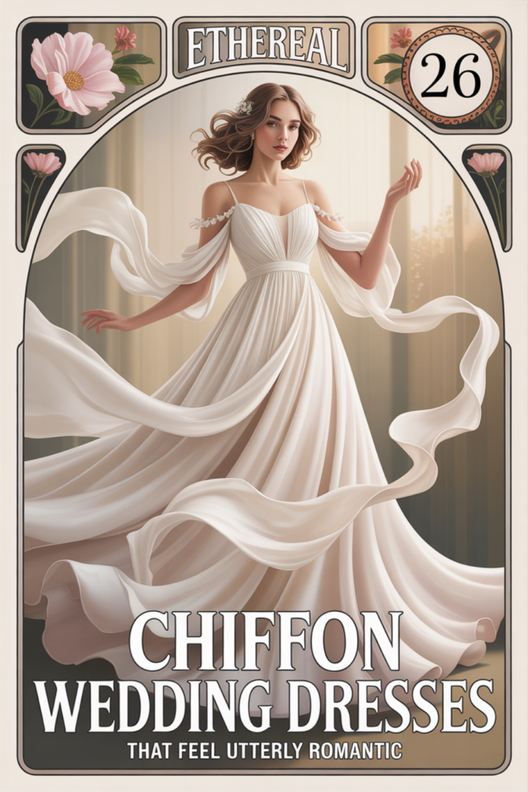 26 Chiffon Wedding Dress Ideas to Embrace Your Ethereal Side