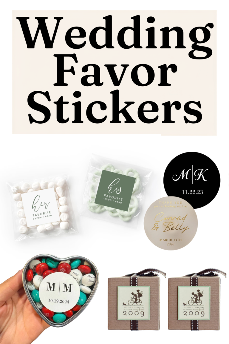 Wedding Favor Stickers That Make Any Bulk Favor Feel Custom