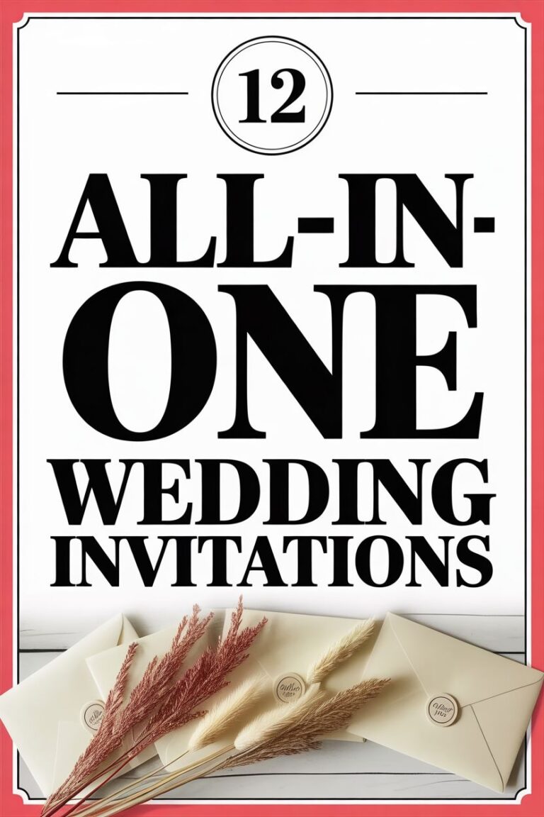 12 All in One Wedding Invitations to Save You Time & Money