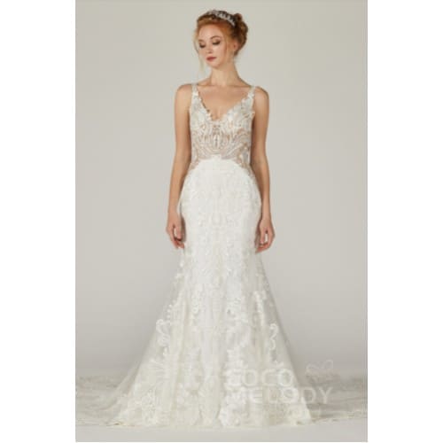 Cathedral Train Mermaid Wedding Gown