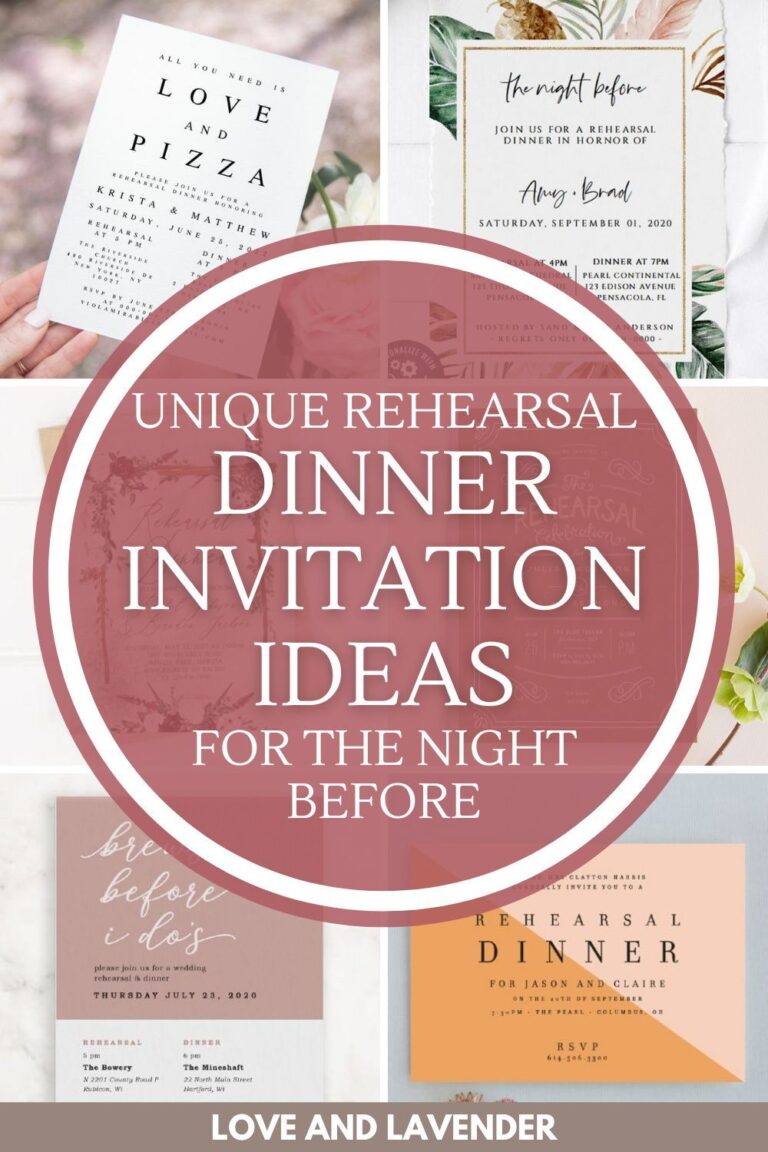 26 Beautiful Rehearsal Dinner Invitations – From Formal to Fun!