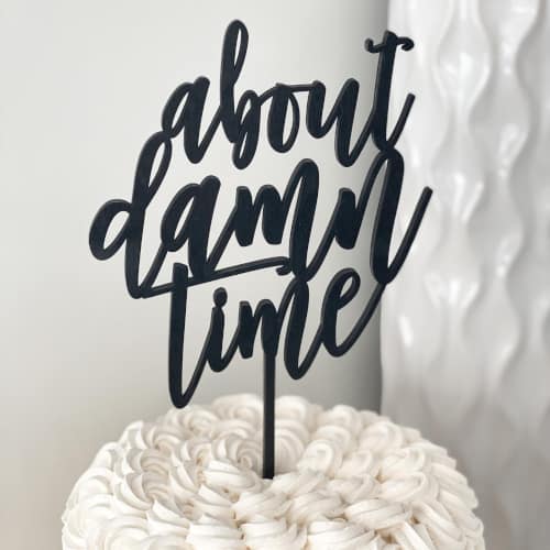 Personalised Wedding Cake Topper – Slate & Rose
