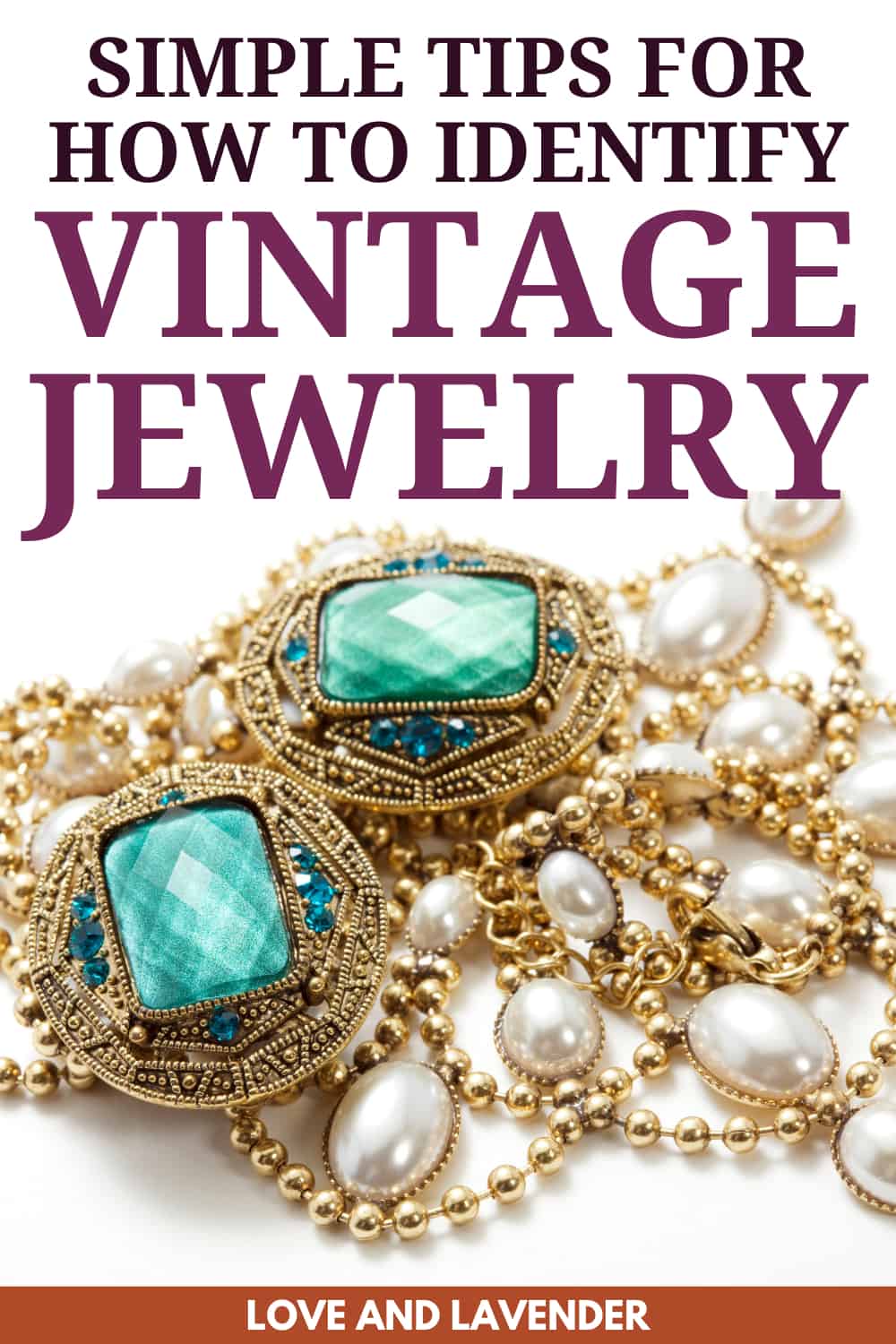 Pinterest pin - Identify Vintage Jewelry