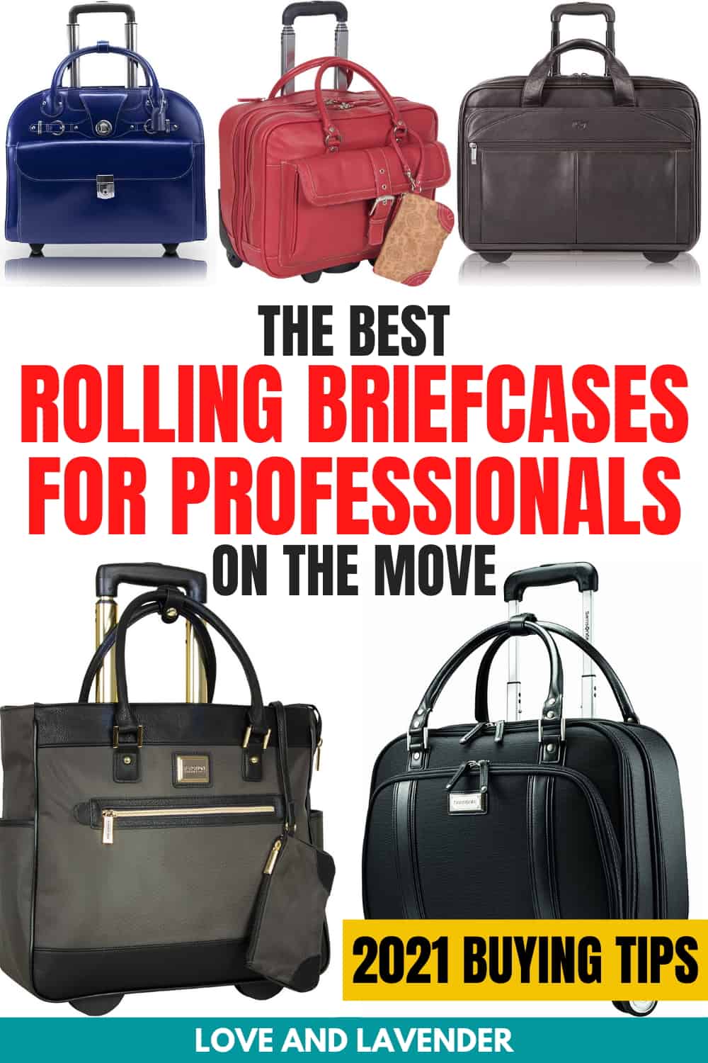 personalized rolling briefcase