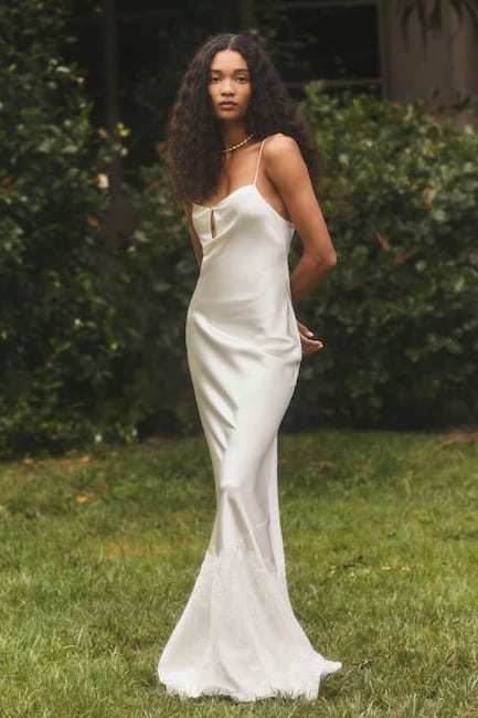21 White Slip Dresses Every Minimalist Bride Will Love - Love & Lavender