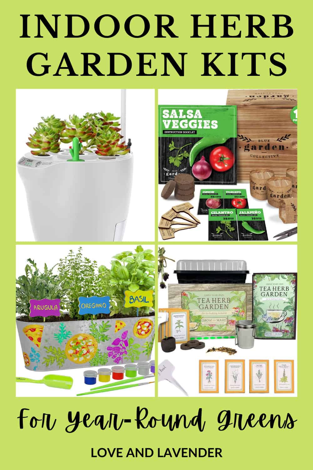 11 Indoor Herb Garden Kits For Year-Round Greens - Love & Lavender