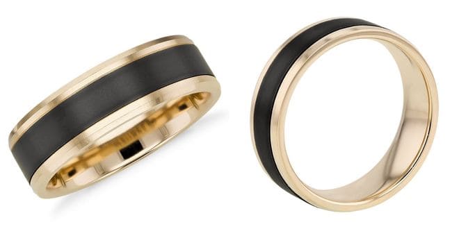 Black Titanium Satin Finish Ring